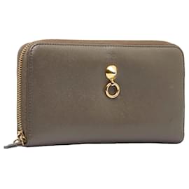 Fendi-Leather By The Way Zippy Wallet-Grey