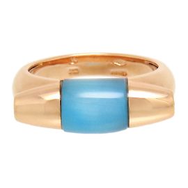 Salvatore Ferragamo 18k Gold Diamond Gancini Ring Golden