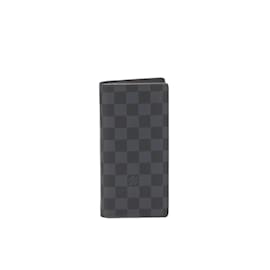 Louis Vuitton-Damier Graphite Brazza Wallet-Blue