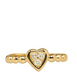 & Other Stories 18k Gold Diamond Heart Ring Golden