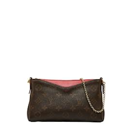 Louis Vuitton-Monogram Pallas Clutch-Brown