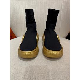 LOUIS VUITTON Botas negras de piel de becerro T38 Nuevo Negro