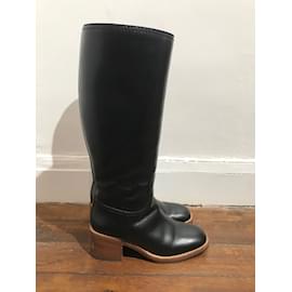Gucci-GUCCI  Boots T.eu 38.5 leather-Black