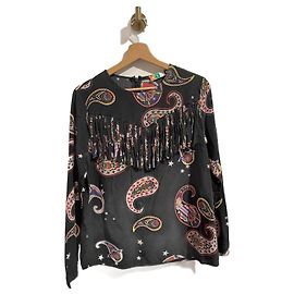 MSGM Tops T.IT 40 Seide Schwarz