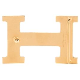 Hermès-Accessories HERMES Buckle only / Belt buckle in Golden Metal - 101543-Golden
