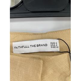 Faithfull the Brand-FIEL LA MARCA Pantalón T.US 2 lino-Beige