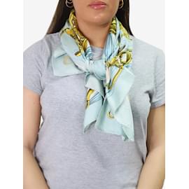 Cartier-Green elephant printed scarf-Green