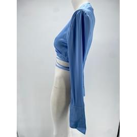 Autre Marque-COSTUME DA BAGNO PALM Top T.US 4 silk-Blu
