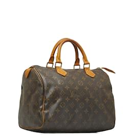 Louis Vuitton-Louis Vuitton Monogram Speedy 30 Canvas Handbag M41526 in Good condition-Brown