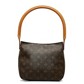 Louis Vuitton-Louis Vuitton Monogram Looping MM Canvas Shoulder Bag M51146 in Good condition-Brown