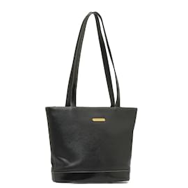 Burberry-Burberry Leather Tote Bag Leather Tote Bag in Good condition-Black