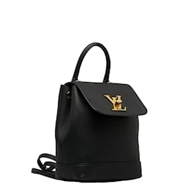 Louis Vuitton-Mochila Louis Vuitton Lockme Mochila De Cuero M41815 En muy buenas condiciones-Negro