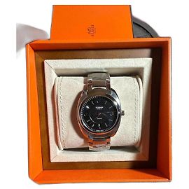 Reloj Automático Hermès Acero Plateado Plata