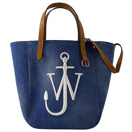 JW Anderson Bolsa tote com cinto - J.W. Anderson - Lona - Jeans Azul