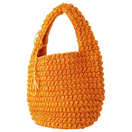 JW Anderson-Large Popcorn Basket Bag - J.W. Anderson - Cotton - Orange-Orange