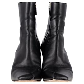 Dior-Botins Dior Rhodes em couro de bezerro preto Couro-Preto