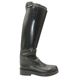 Botas de equitação Ann Demeulemeester Stan em couro preto Preto