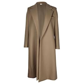 The row-The Row Demi Trench Coat in Brown Wool-Brown,Red