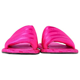Balenciaga-Balenciaga Hotel Slides in Pink Nylon-Pink