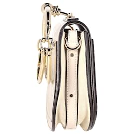 Chloé-Chloé Small Nile Bracelet Bag in Metallic Gold Leather-Golden