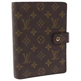 Louis Vuitton-Agenda con monograma MM de LOUIS VUITTON Cubierta para planificador de día R20105 LV Auth 55597-Monograma