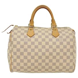 Louis Vuitton-Louis Vuitton Damier Azur Speedy 30 Hand Bag N41533 Auth LV 55337-Autre