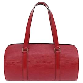 Louis Vuitton-LOUIS VUITTON Epi Soufflot Hand Bag Red M52227 LV Auth 55060-Red