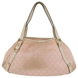 Gucci-GUCCI GG Canvas Shoulder Bag Pink White 130736 auth 56056-Pink,White