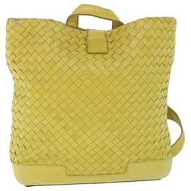 Autre Marque-BOTTEGA VENETA INTRECCIATO Shoulder Bag Leather Yellow Auth 55738-Yellow