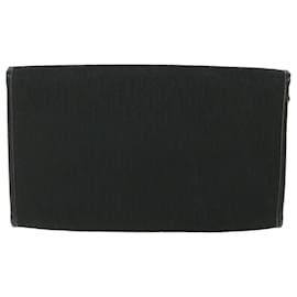 Christian Dior-Christian Dior Trotter Canvas Chain Shoulder Bag Black Auth yk8835-Black