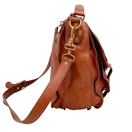 Proenza Schouler-Proenza Schouler Cognac Leather Large PS1 Crossbody Bag-Brown