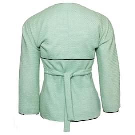 Chanel-Chanel, green jacket with wrap belt-Green