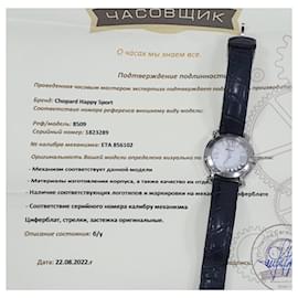 Chopard-Reloj CHOPARD Happy Sport de cuarzo con esfera gris para mujer-Plata