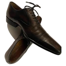 Autre Marque-Gérard SENE Sapatos masculinos de couro-Marrom