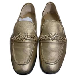 Louis Vuitton-Flats-Golden