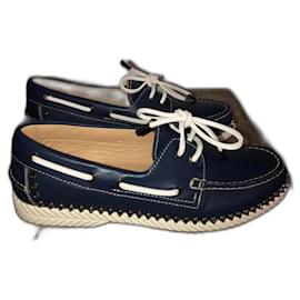 Christian Louboutin-Loafers Slip ons-Navy blue