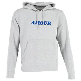 Sudadera con capucha Sandro Amour Appliqué de algodón gris Gris
