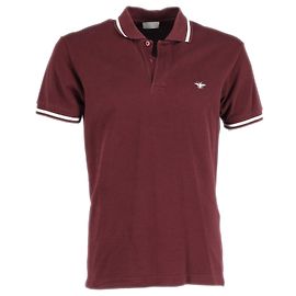 Polo à manches courtes brodé Dior Pique Bee en coton bordeaux Bordeaux