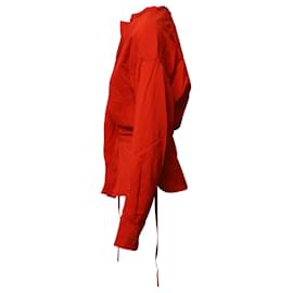 Isabel Marant-Isabel Marant Dorcey Wickelbluse aus roter Seide-Rot