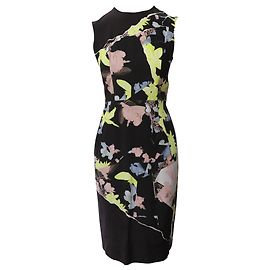 Erdem Printed Sheath Dress in Multicolor Silk Other Python print