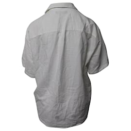 Max Mara-Camisa de botão Weekend Max Mara em algodão branco-Branco
