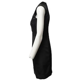 Victoria Beckham-Victoria Beckham mit Pailletten gefüttertes Kleid aus schwarzem Polyester-Schwarz