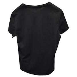 Kenzo-Camiseta com logotipo Kenzo em algodão preto-Preto