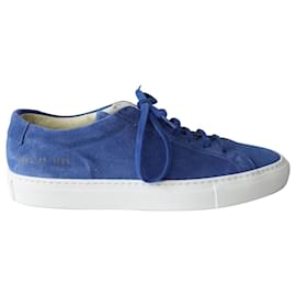 Autre Marque-Common Projects Achilles Low Sneakers in Blue Suede-Blue
