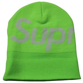 Gorro Supreme Big Logo em Algodão Verde Neon Verde