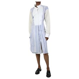 Loewe Abito camicia patchwork blu - taglia FR 34 Blu
