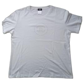 Chanel-Round collar ts cotton mercerise-White