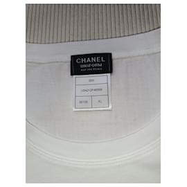 Chanel-Round collar ts cotton mercerise-White