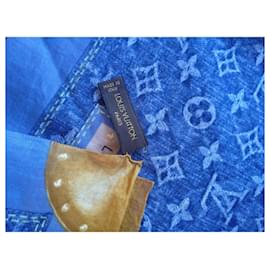 Louis Vuitton-Foulards de soie-Bleu