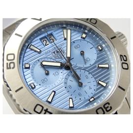 Tag Heuer-TAG HEUER Aquaracer Professional 200 Chronograph quartz Light blue CBP1112.BA0627 Mens-Silvery